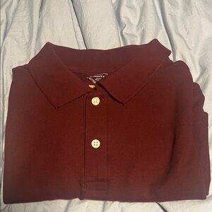 St John’s Bay Quick-Dri Performance Burgundy Polo